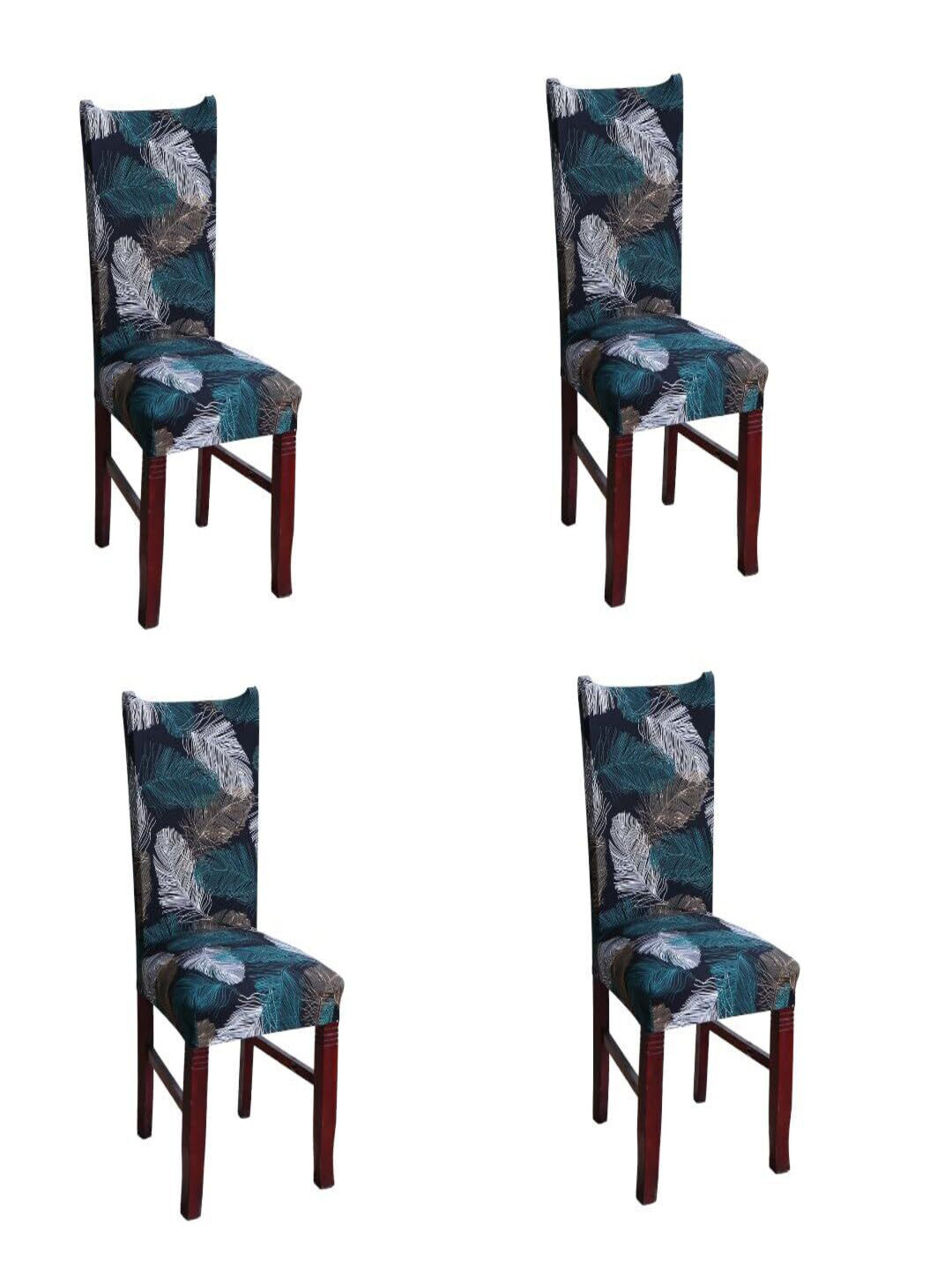 

CASA-NEST Black & Green Printed Chair Covers