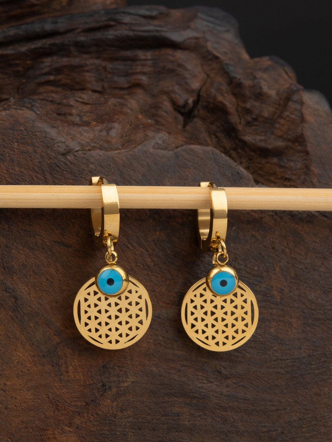 

E2O Gold-Plated Hoop Earrings