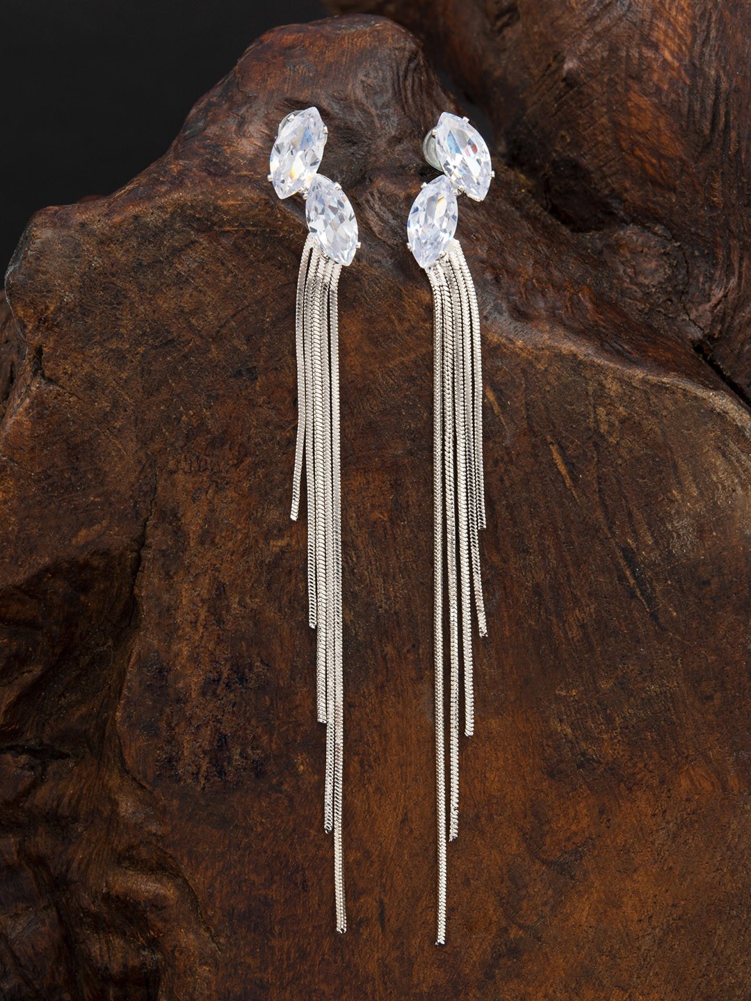 

E2O Silver-Plated Drop Earrings