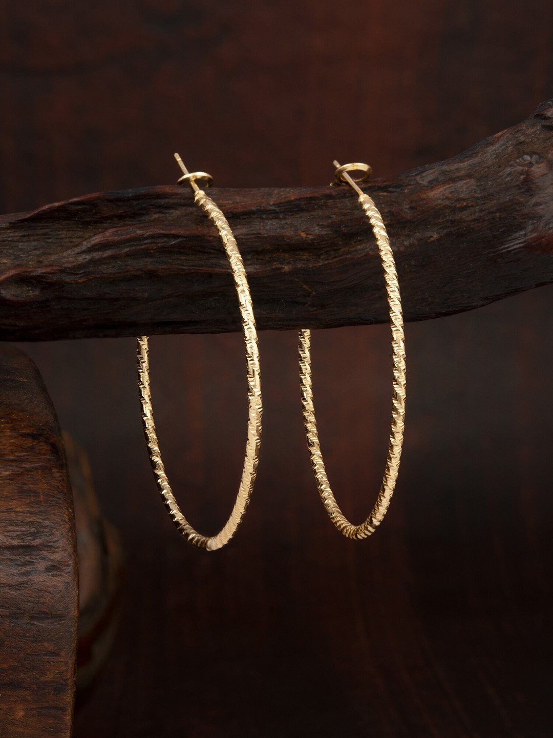 

E2O Gold Plated Circular Hoop Earrings
