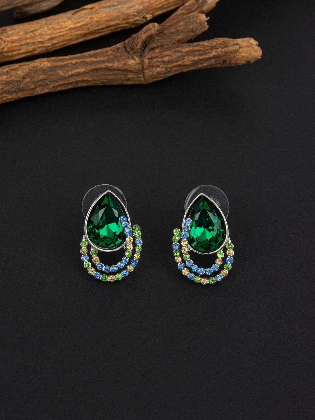 

E2O Gold-Plated Teardrop Shaped Stud Earrings