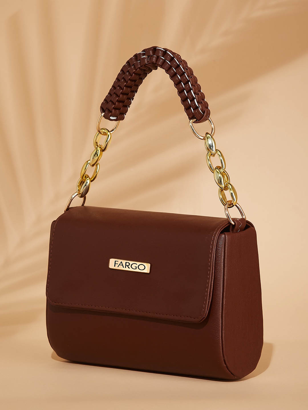 

FARGO Structured Sling Bag, Brown