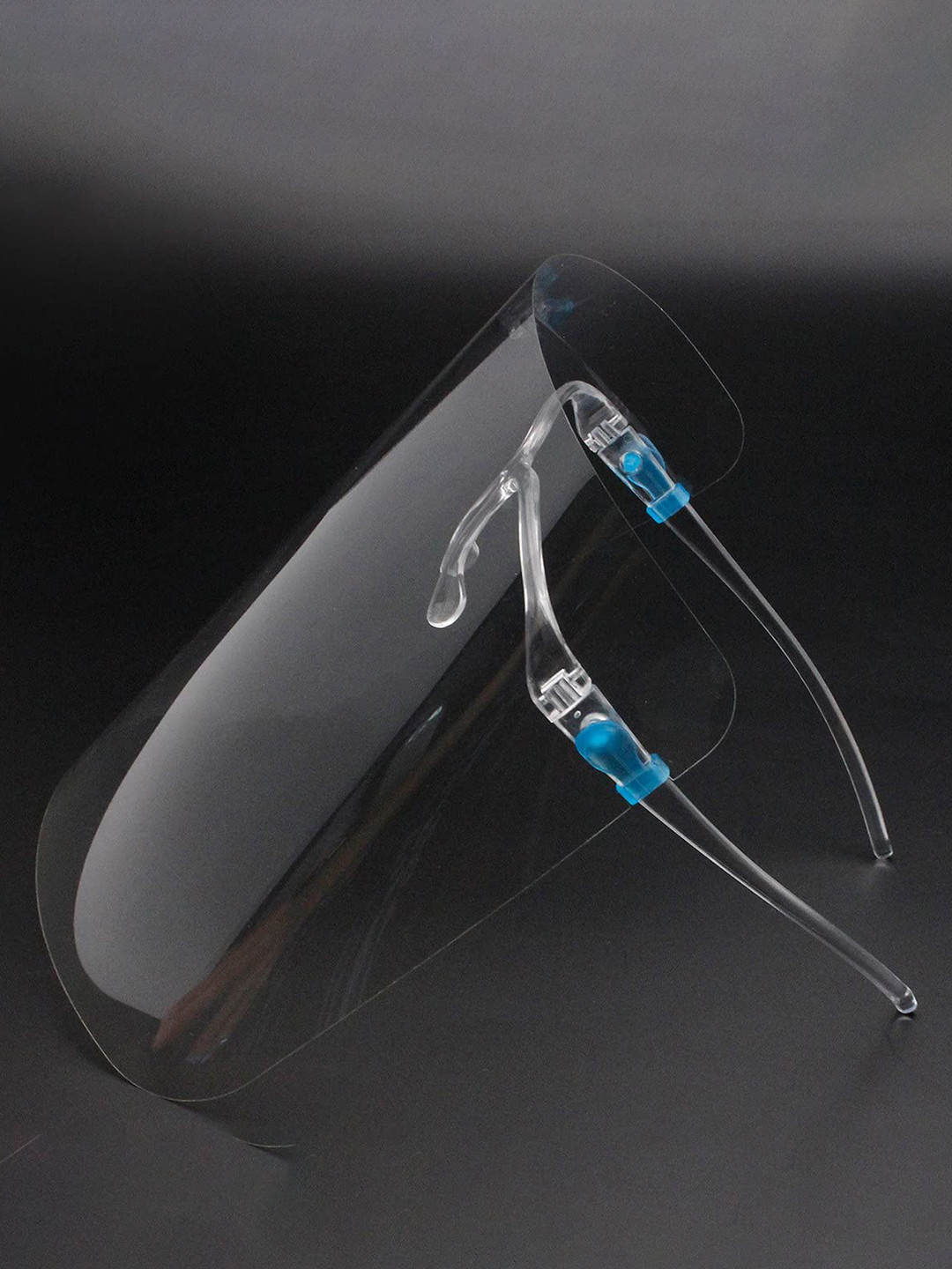 

CENWELL Set Of 2 Anti Fog Reusable Goggle Style Face Shield, Transparent