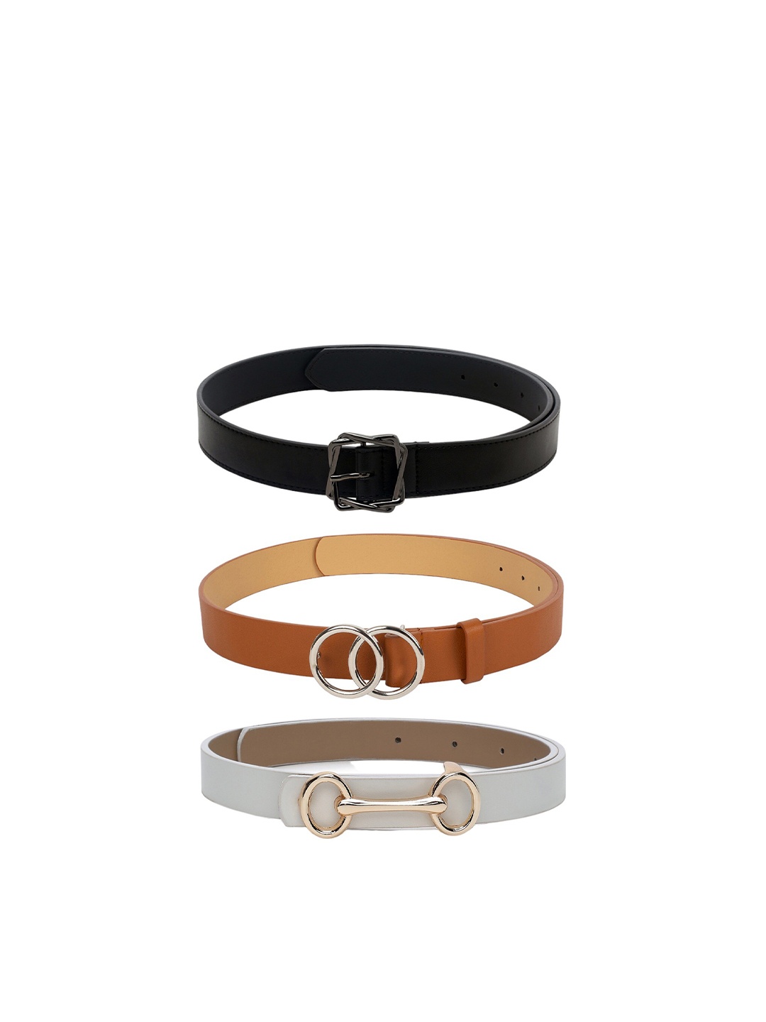 

CRUSSET Women Black 3 Belt