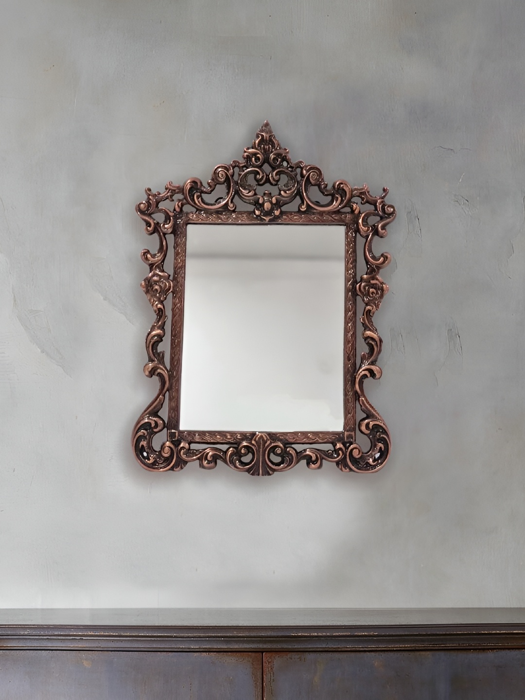 

CasaGold Vintage Chambray Carved Mirror, Gold