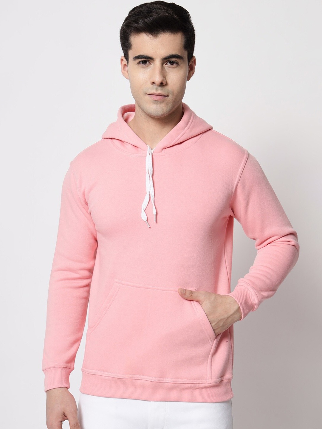

SLOWLORIS Hooded Cotton Sweatshirt, Pink
