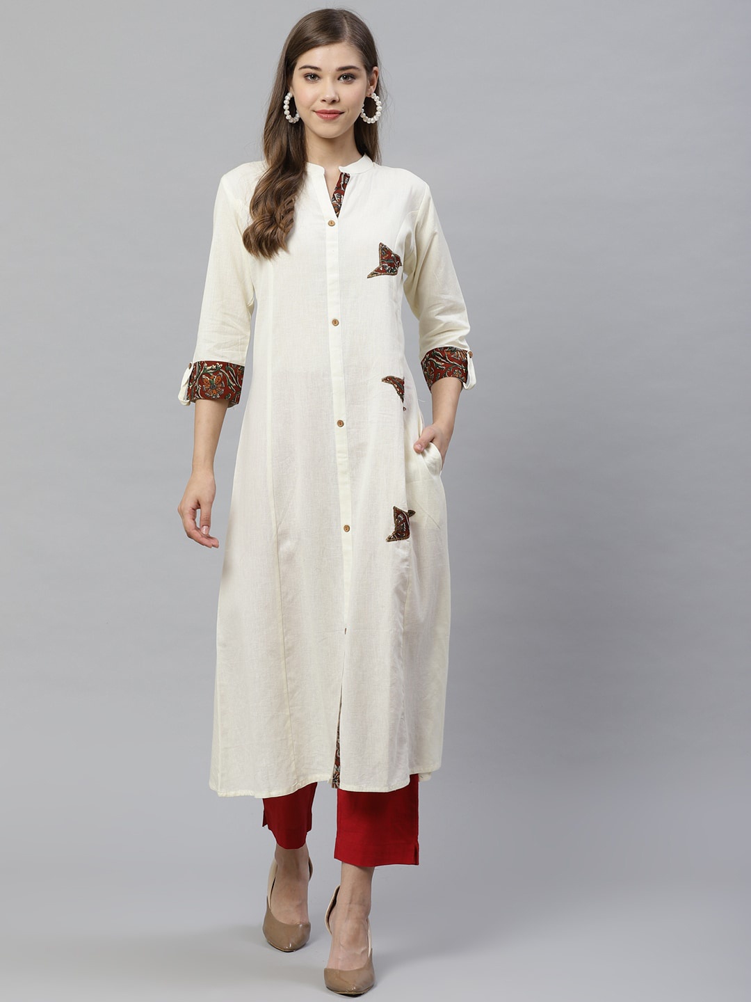 

KALINI Cotton A Line Kurta, Off white