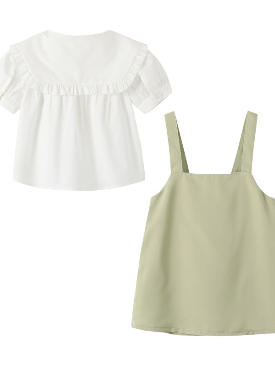 

StyleCast Round Neck Casual Short Sleeves Knee Length Cotton A-Line Dress, Green