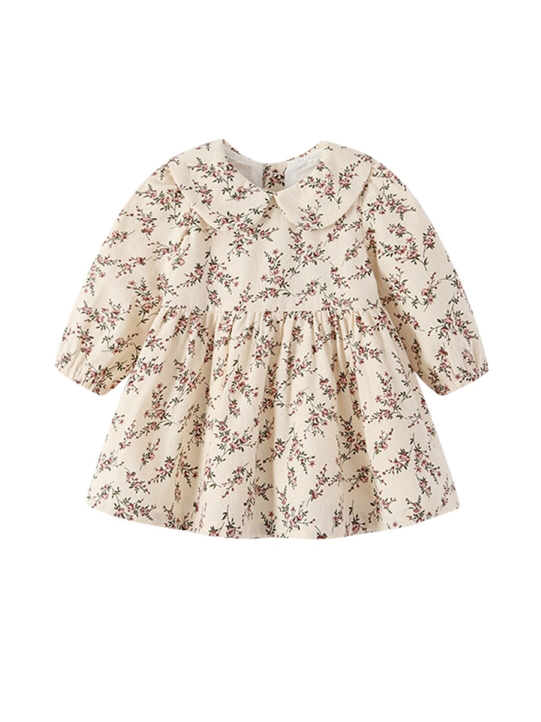 

StyleCast Girls Floral Print Peter Pan Collar A-Line Dress, Cream