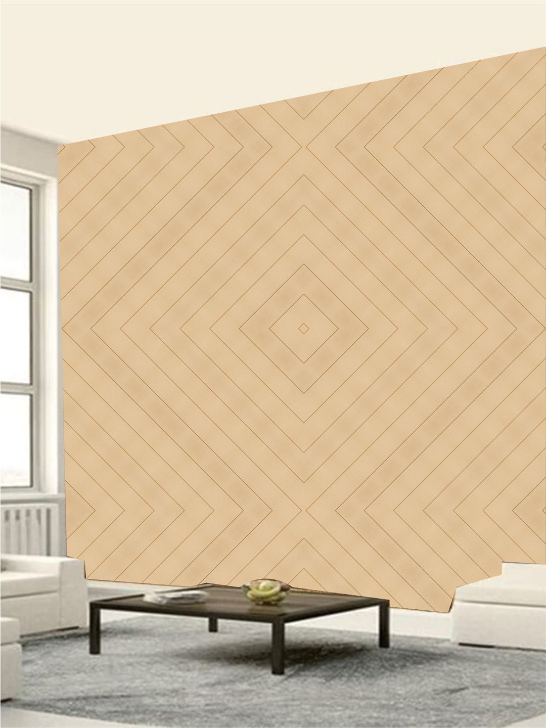 

KSHIRSA Beige Printed Self Adhesive Laminated Wallpaper