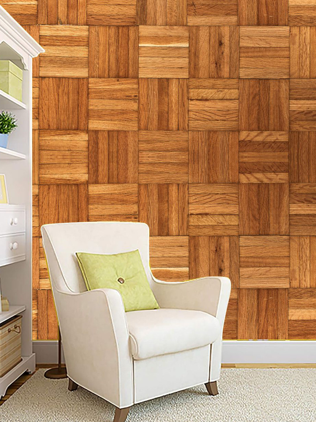 

KSHIRSA Brown Printed Self Adhesive Laminated Wallpaper