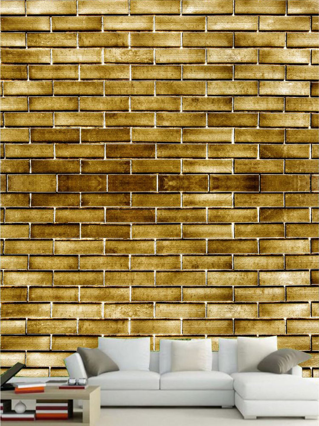 

KSHIRSA Brown & Beige Printed Self Adhesive Laminated Wallpaper