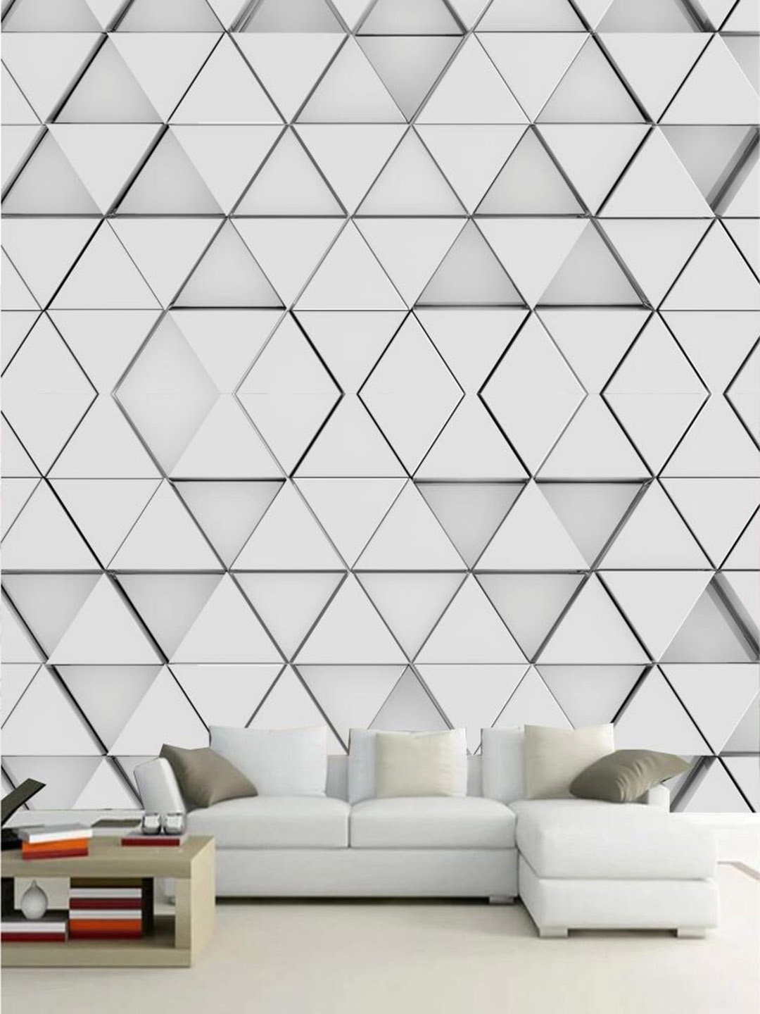 

KSHIRSA Grey Printed Self Adhesive Laminated Wallpaper