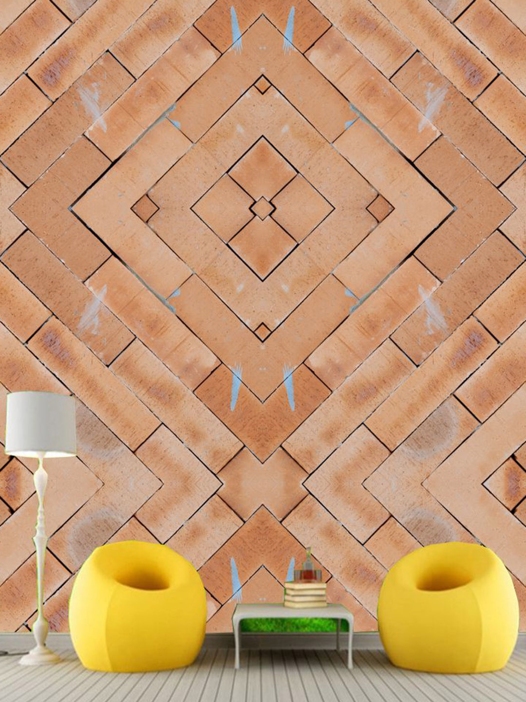 

KSHIRSA Brown Printed Self Adhesive Laminated Wallpaper