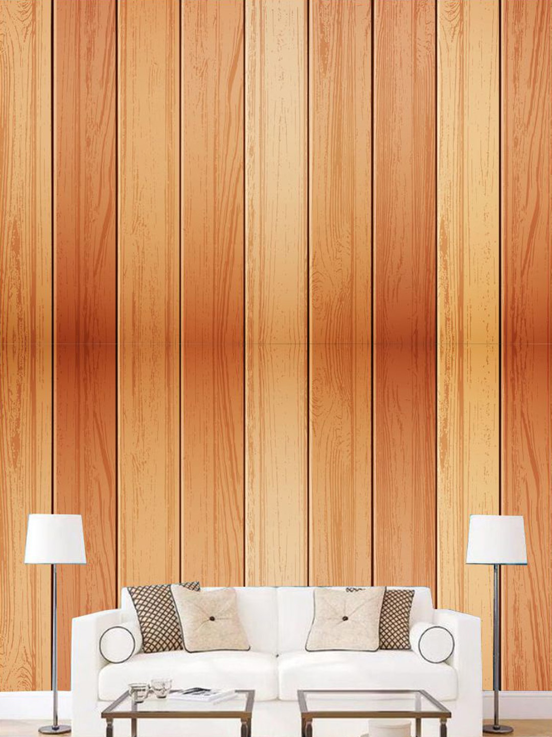

KSHIRSA Brown Printed Self Adhesive Laminated Wallpaper