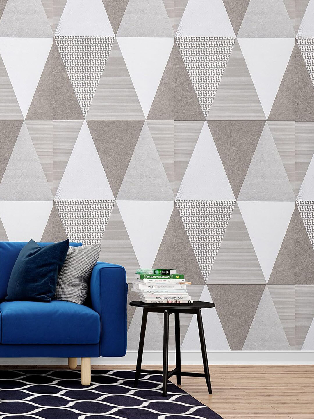

Wollzo Grey & White Printed Laminated Wallpaper