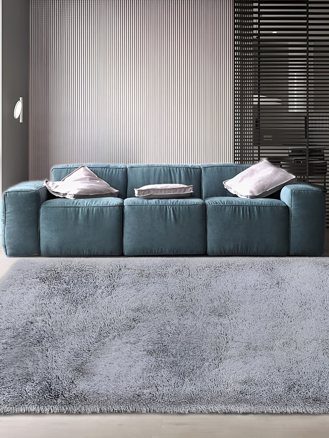 

Asad Emporium Rugs Grey Shaggy Carpet