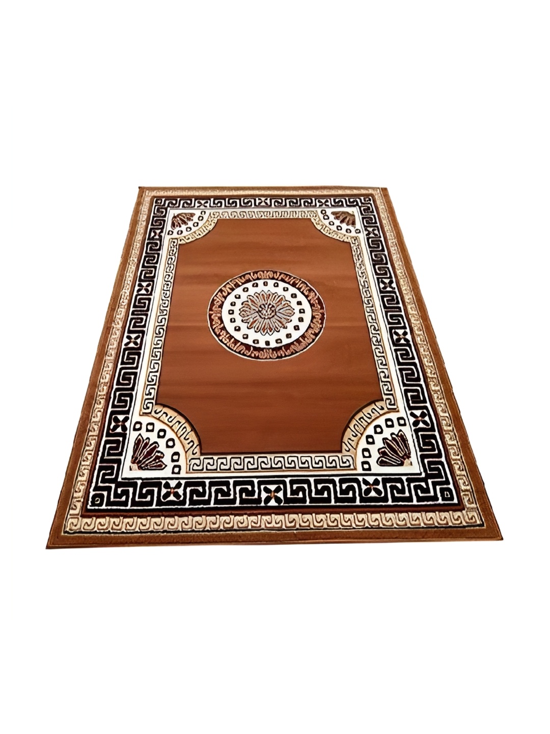 

Asad Emporium Rugs Red & Black Floral Printed No Shreding Carpet, Brown