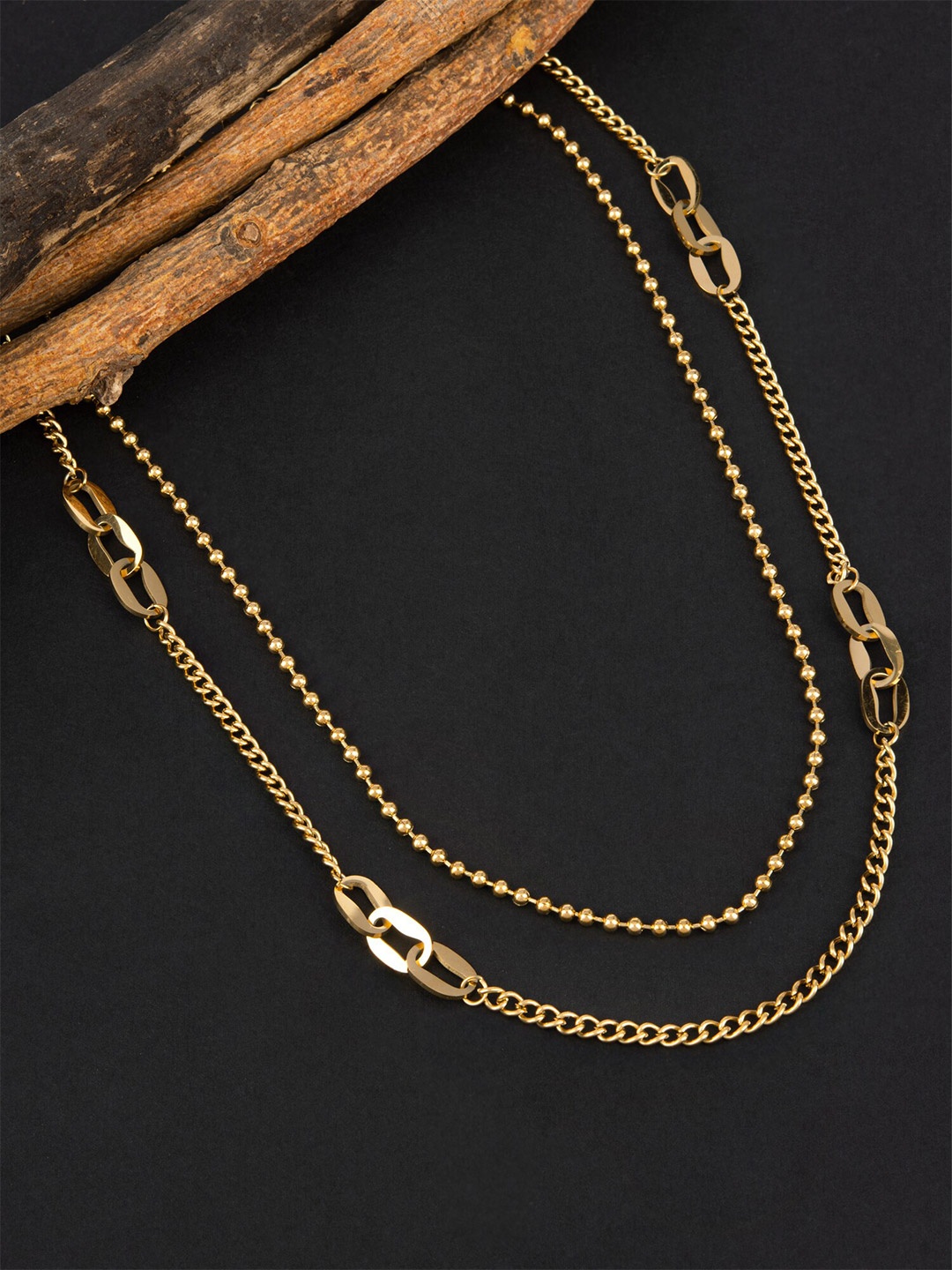 

E2O Gold-Plated Layered Necklace
