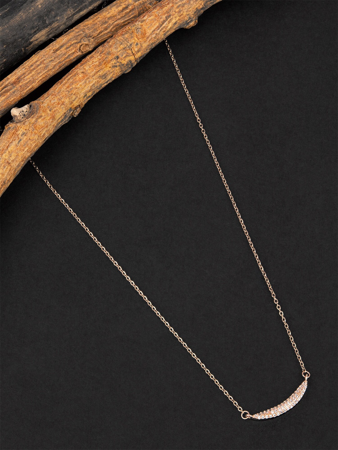 

E2O Gold-Plated Artificial Stones Studded Necklace