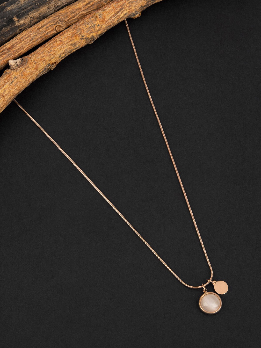 

E2O Gold-Plated Oxidised Necklace