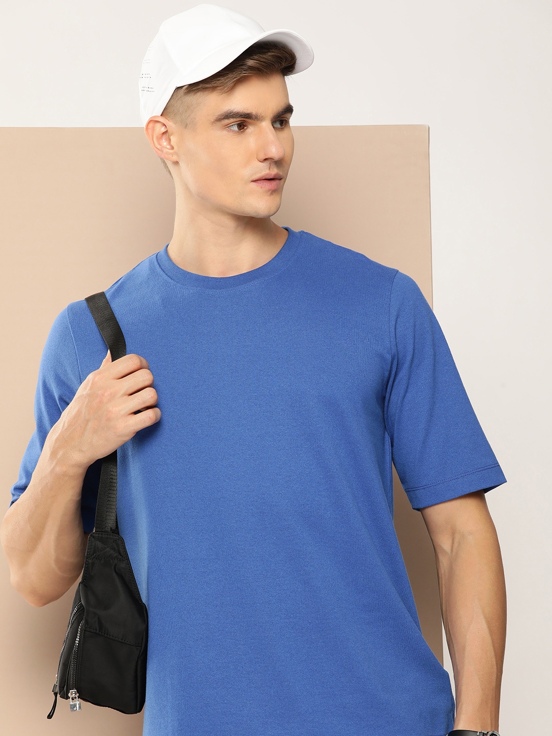 encore by INVICTUS Round Neck Short Sleeves T-shirt, Blue