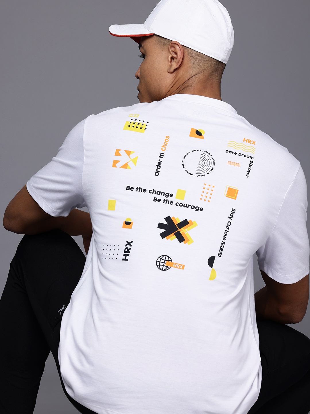 

HRX by Hrithik Roshan Typography Printed Lifestyle T-shirt, White