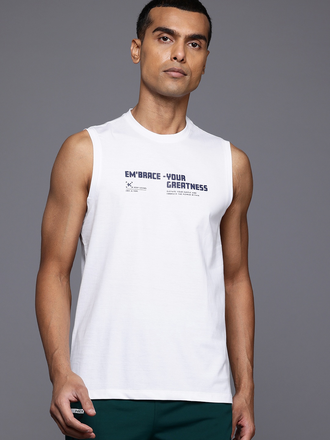 

HRX by Hrithik Roshan Printed Lifestyle T-shirt, White