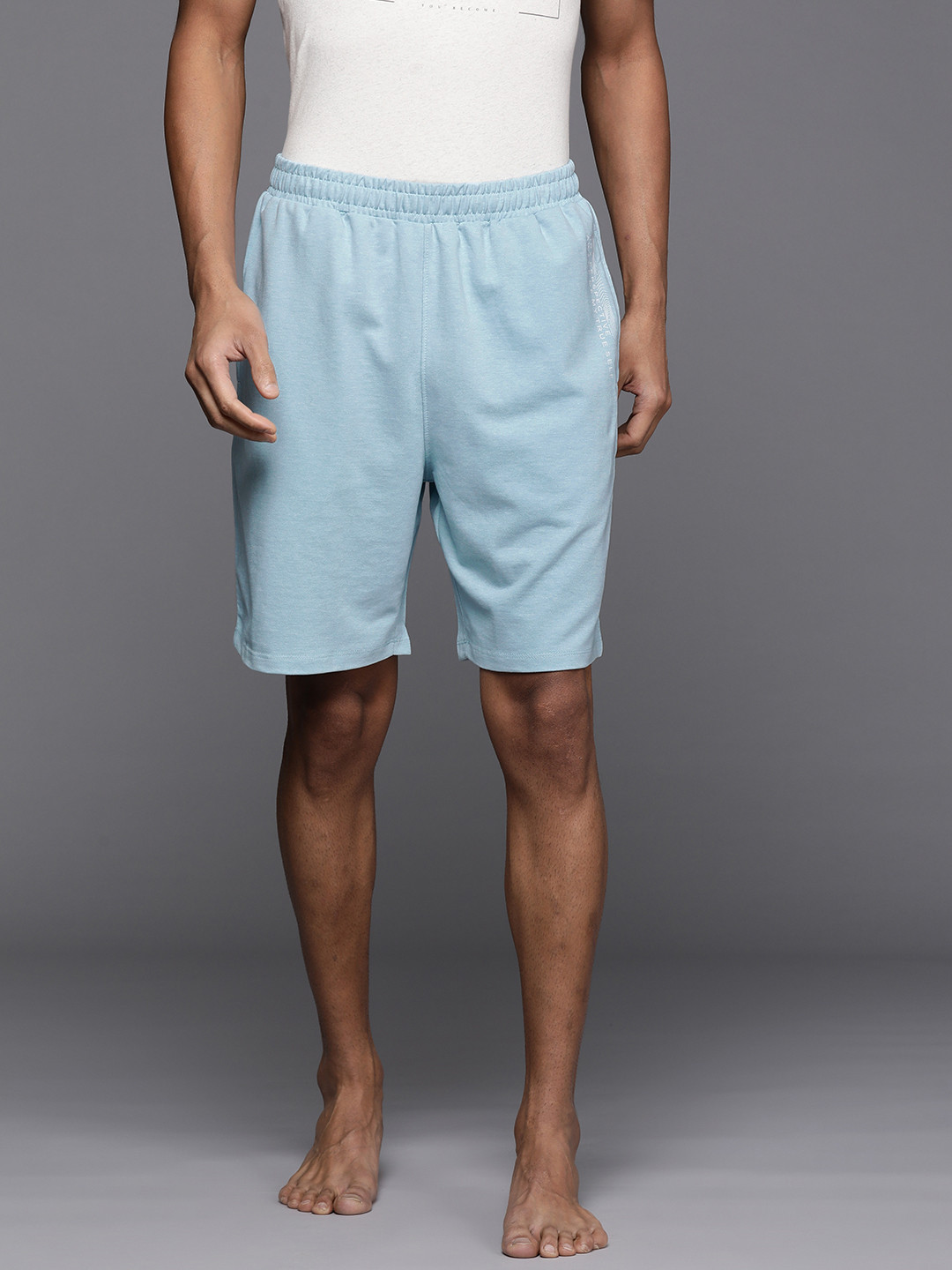 

HRX by Hrithik Roshan Men Wellness & Antimicrobial Finish Yoga Shorts, Blue