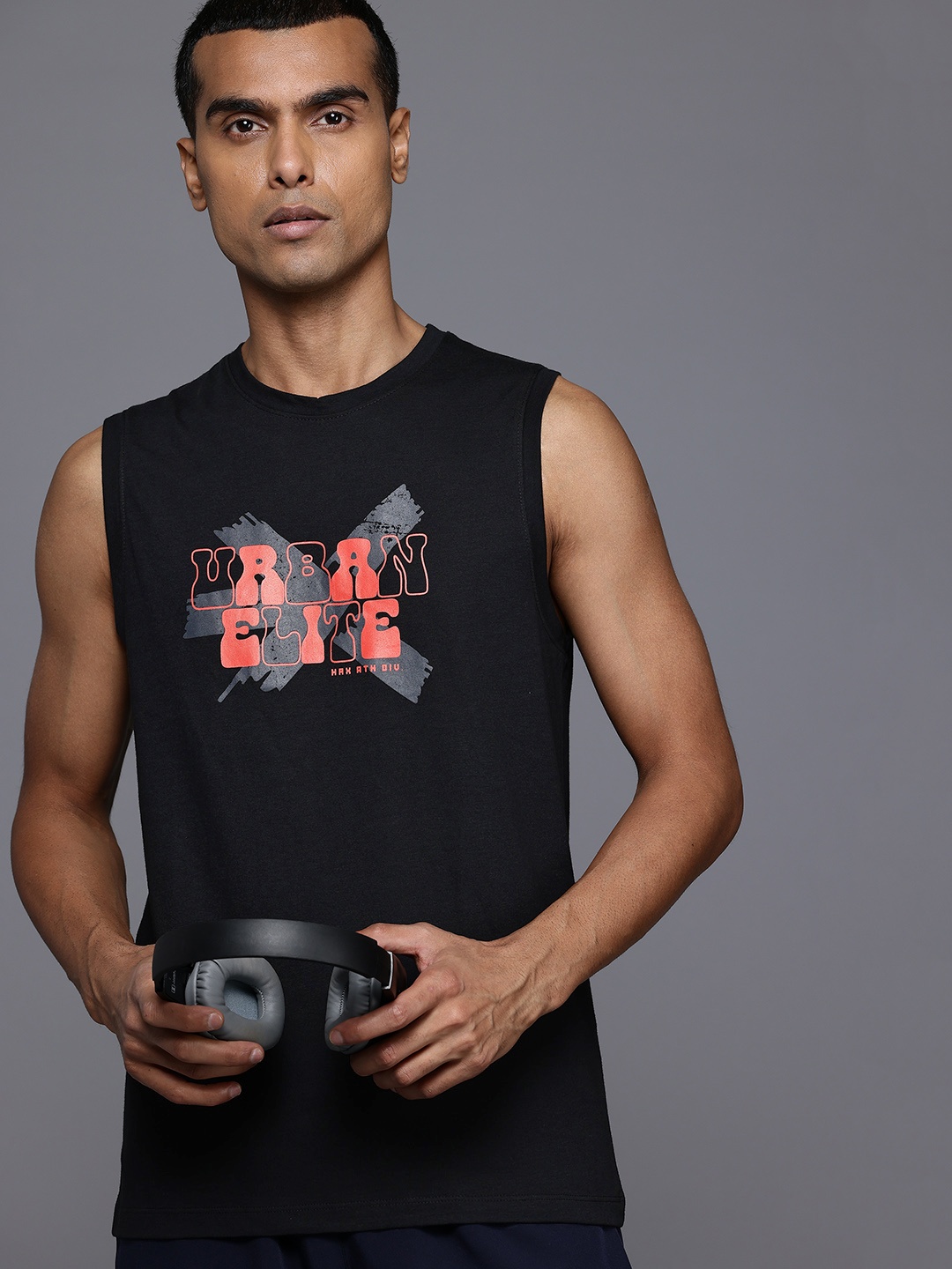 

HRX by Hrithik Roshan Printed Lifestyle T-shirt, Black