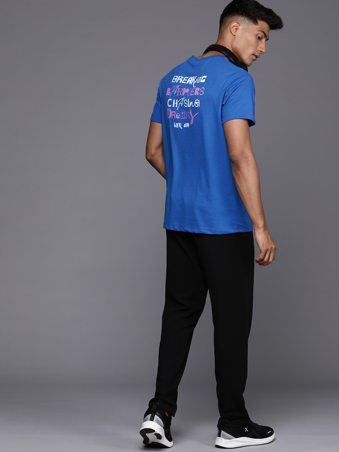 

HRX by Hrithik Roshan Men Typography Printed Lifestyle T-shirt, Blue