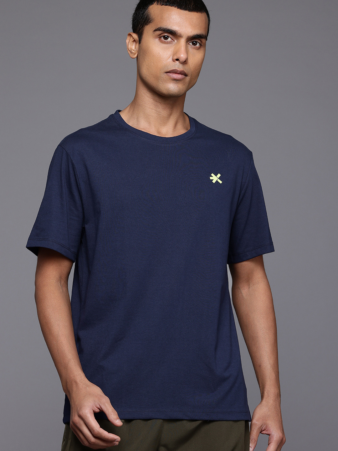 

HRX by Hrithik Roshan Printed Lifestyle T-shirt, Navy blue