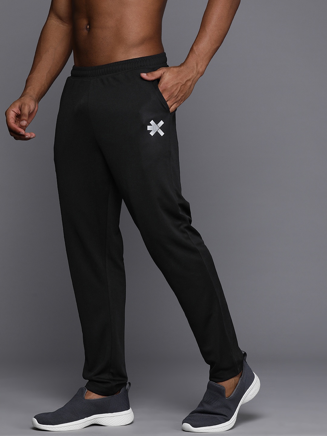 

HRX by Hrithik Roshan Men Rapid-Dry Training Track Pants, Black