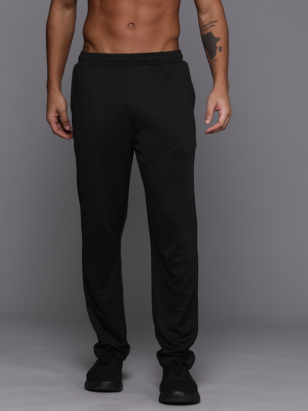 

HRX by Hrithik Roshan Men Rapid-Dry Training Track Pants, Black