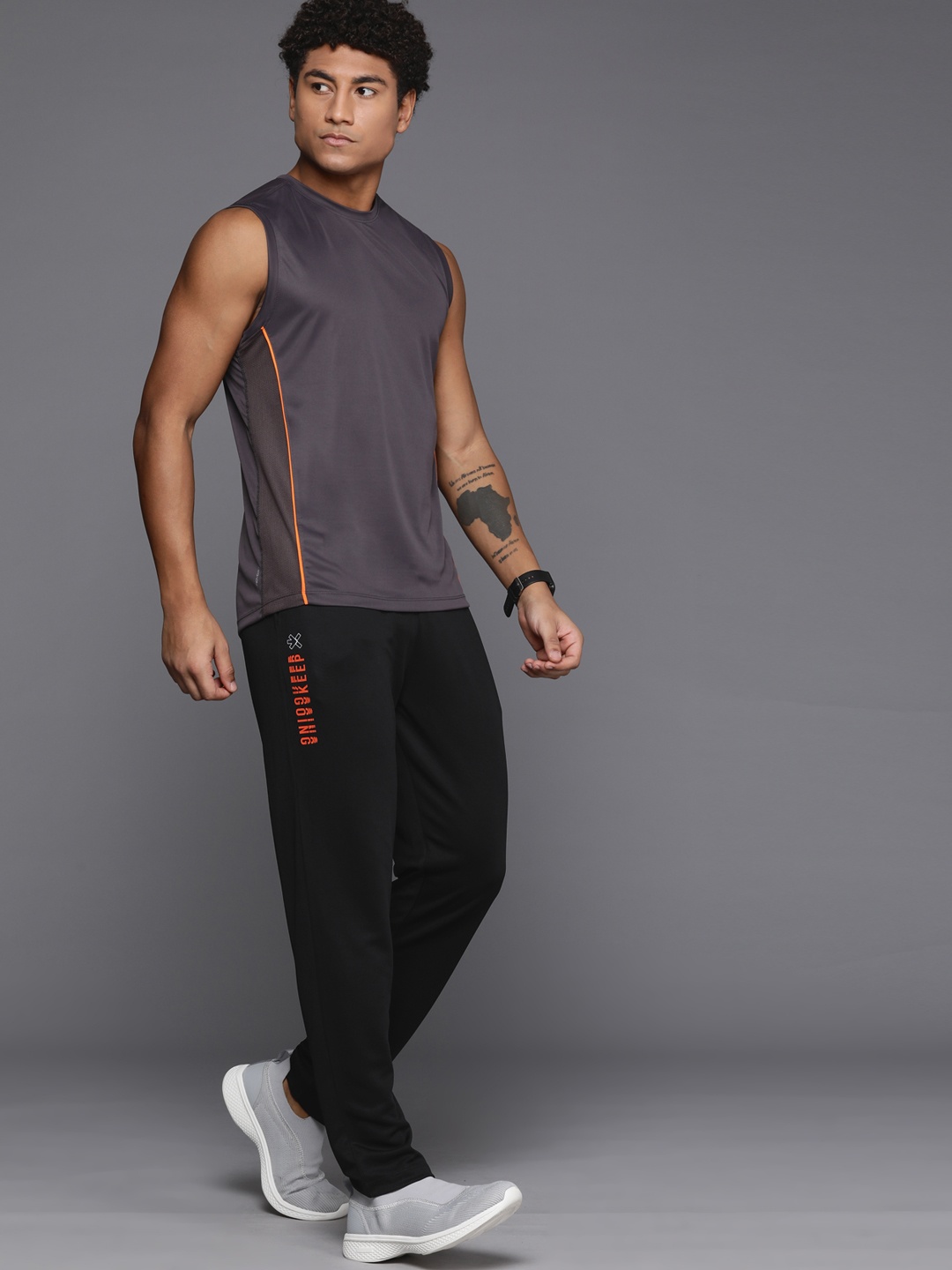 

HRX by Hrithik Roshan Men Rapid-Dry Training Track Pants, Black