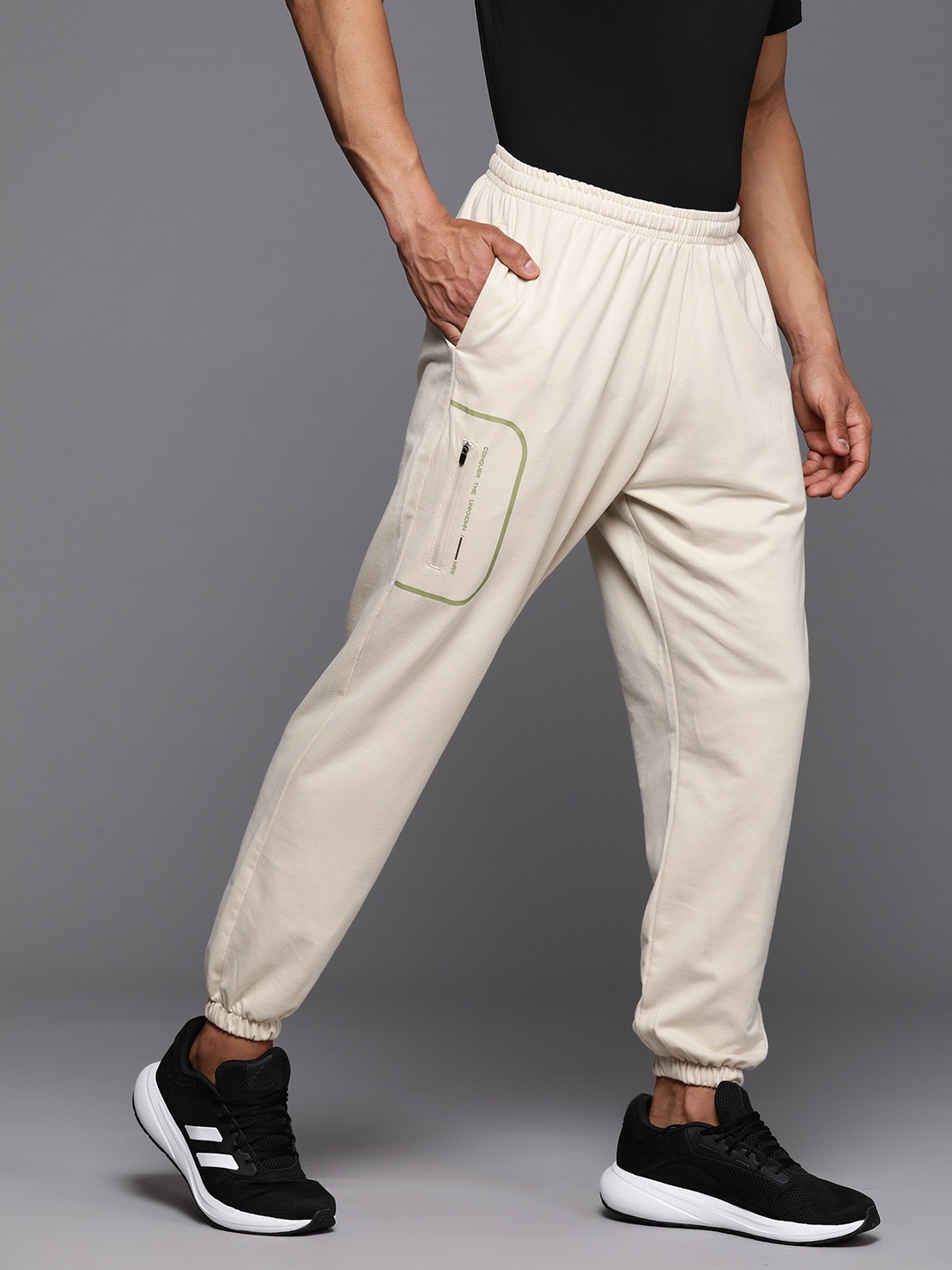 

HRX by Hrithik Roshan Men Casual Joggers, Beige