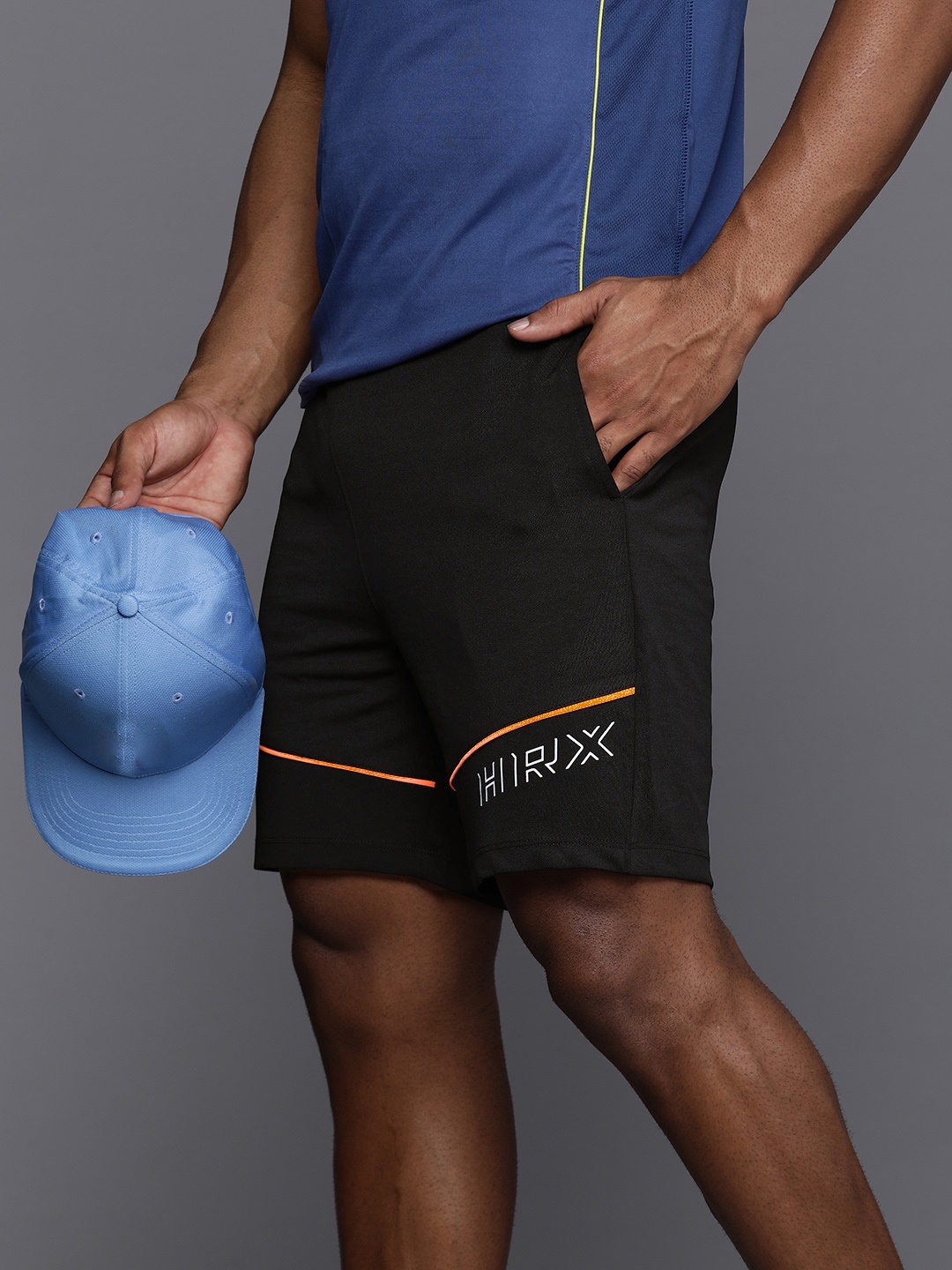 

HRX by Hrithik Roshan Men Rapid Dry Training Shorts, Black