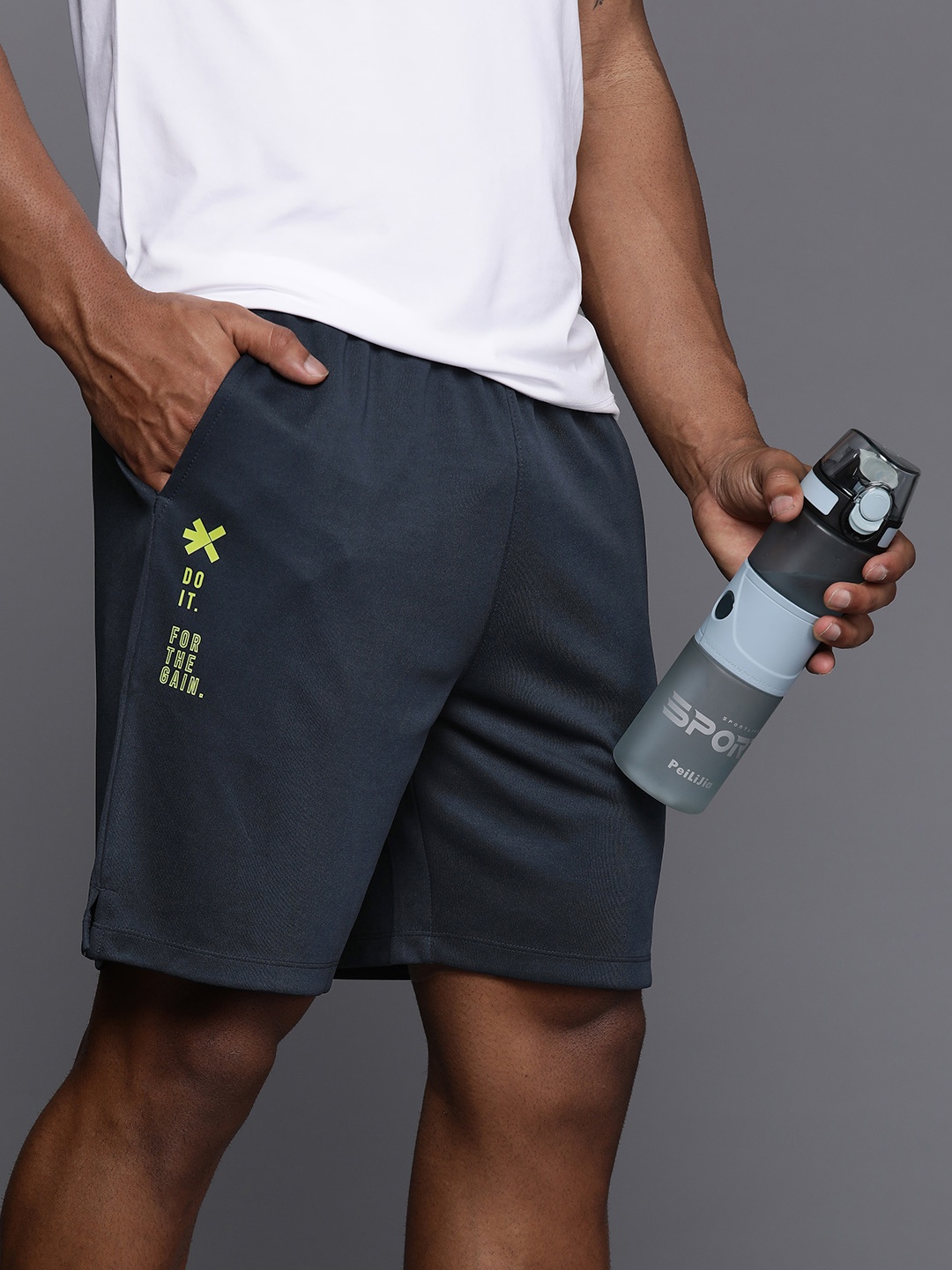 

HRX by Hrithik Roshan Men Rapid Dry Training Shorts, Black