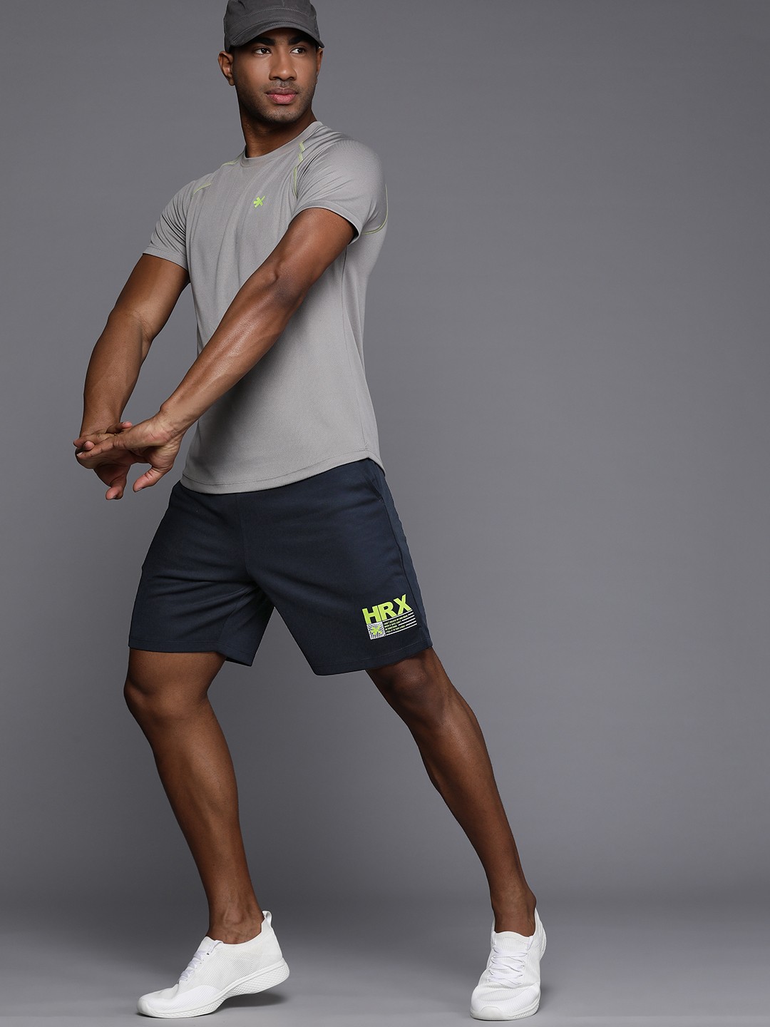 

HRX by Hrithik Roshan Men Rapid Dry Training Shorts, Navy blue