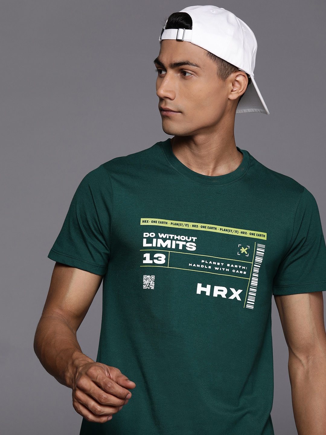 

HRX by Hrithik Roshan Typography Printed Lifestyle T-shirt, Green