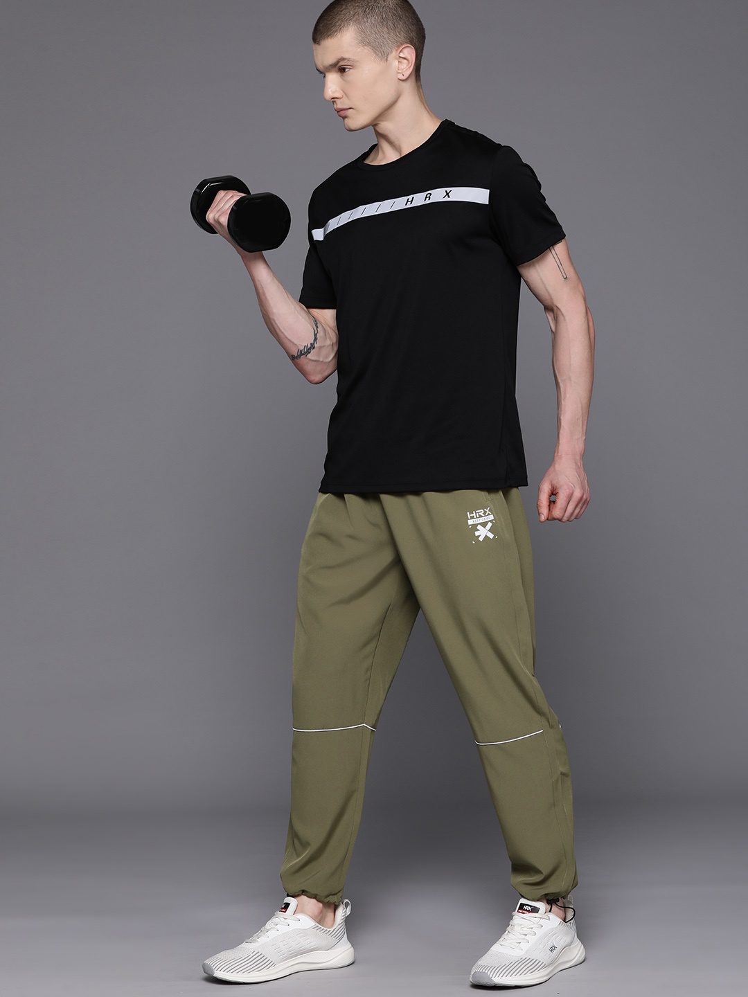 

HRX by Hrithik Roshan Men Rapid Dry Training Track Pants, Olive