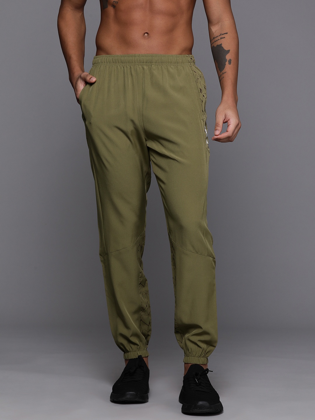 

HRX by Hrithik Roshan Men Rapid-Dry Training Track Pants, Olive
