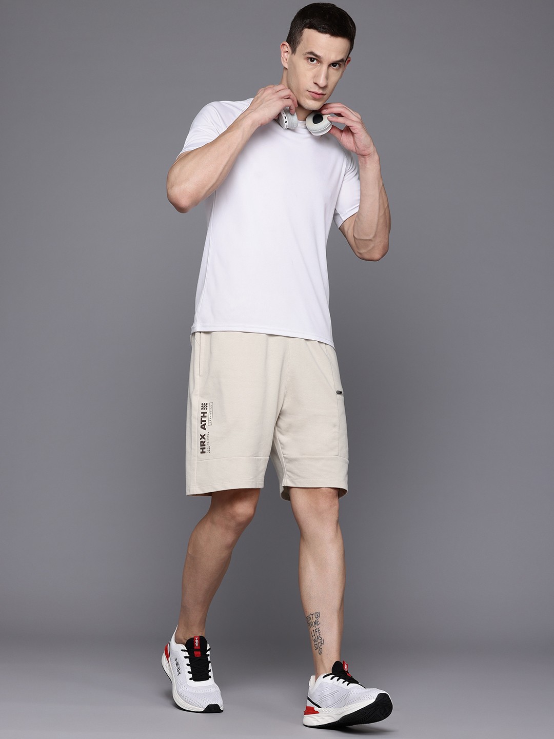 

HRX by Hrithik Roshan Men Regular Fit Lifestyle Shorts, Beige