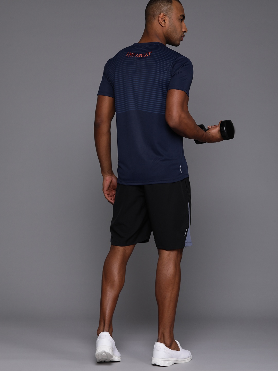 

HRX by Hrithik Roshan Regular Fit Training T-shirt, Navy blue
