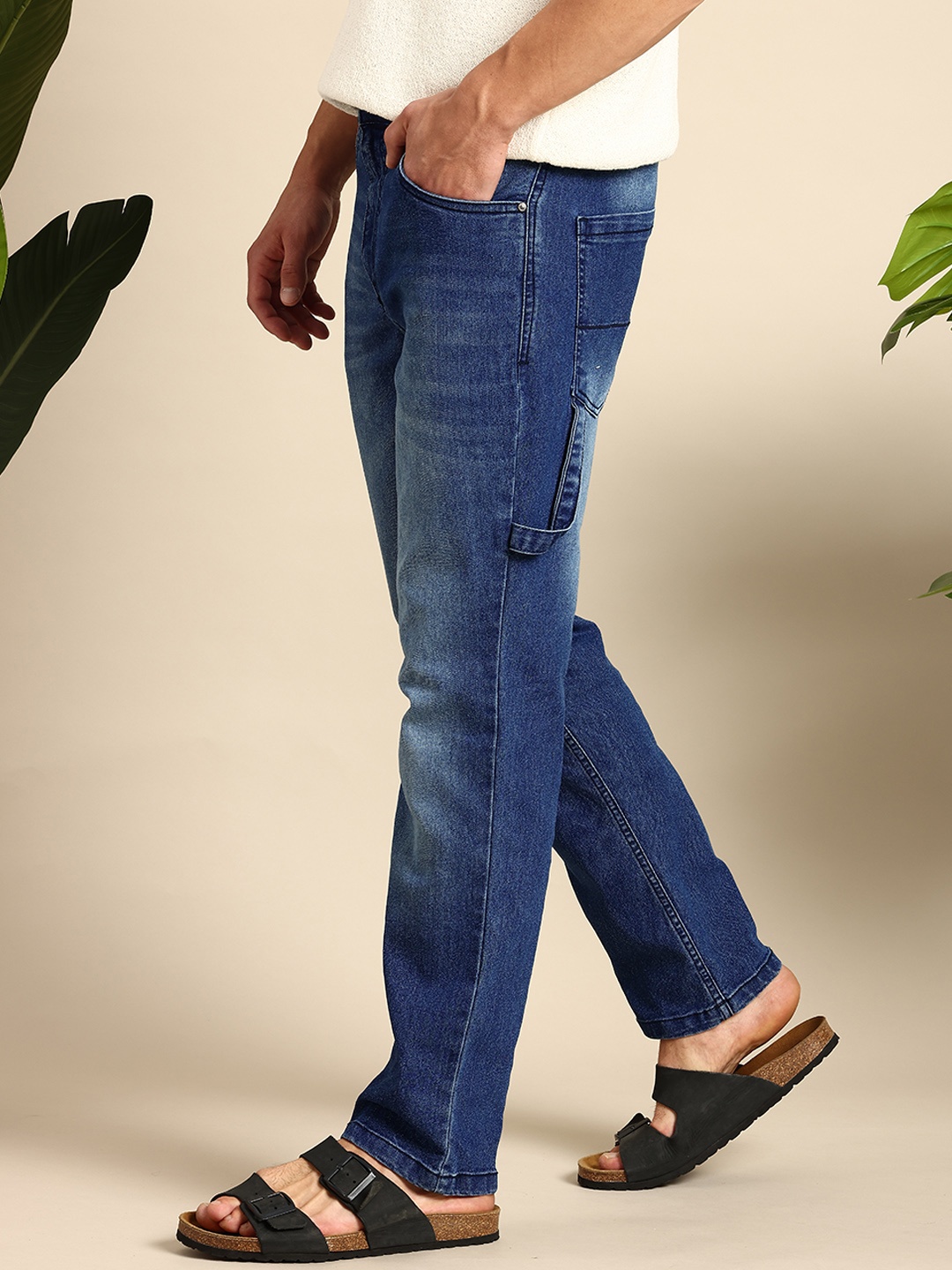 

Mast & Harbour Men Regular Fit Jeans, Navy blue