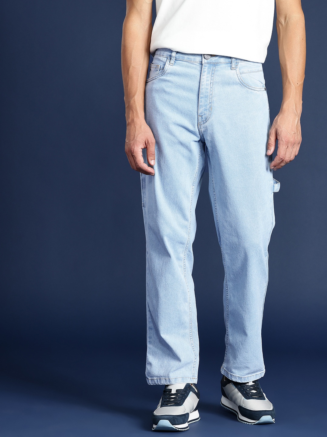 

Mast & Harbour Men Stretchable Jeans, Blue