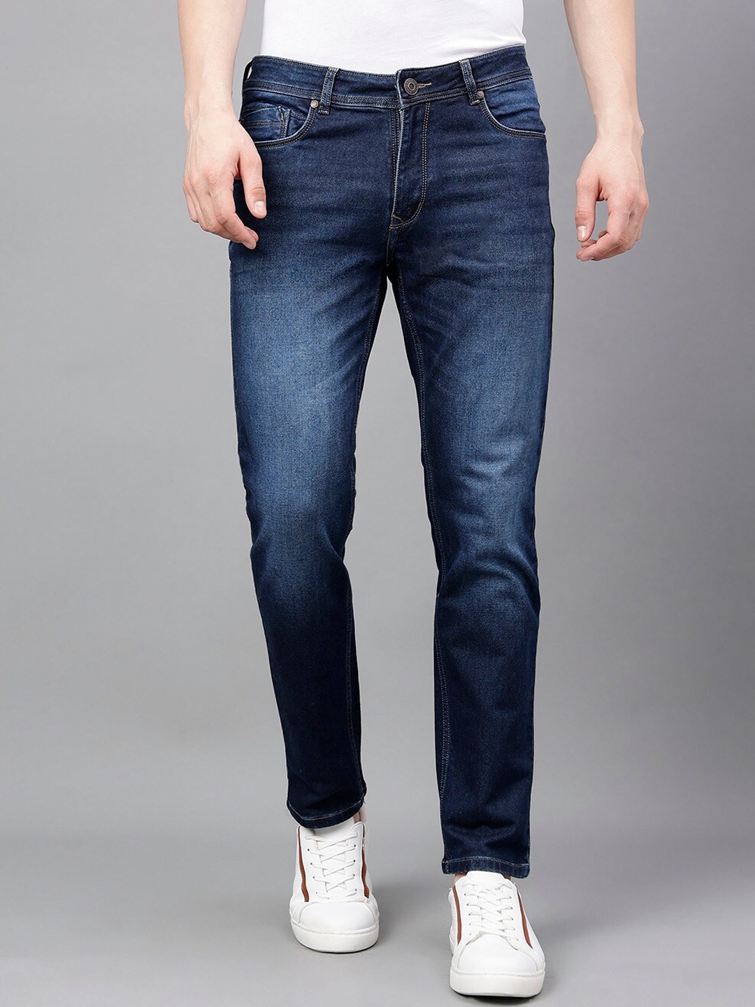 

Richlook Men Slim Fit Light Fade Stretchable Jeans, Blue