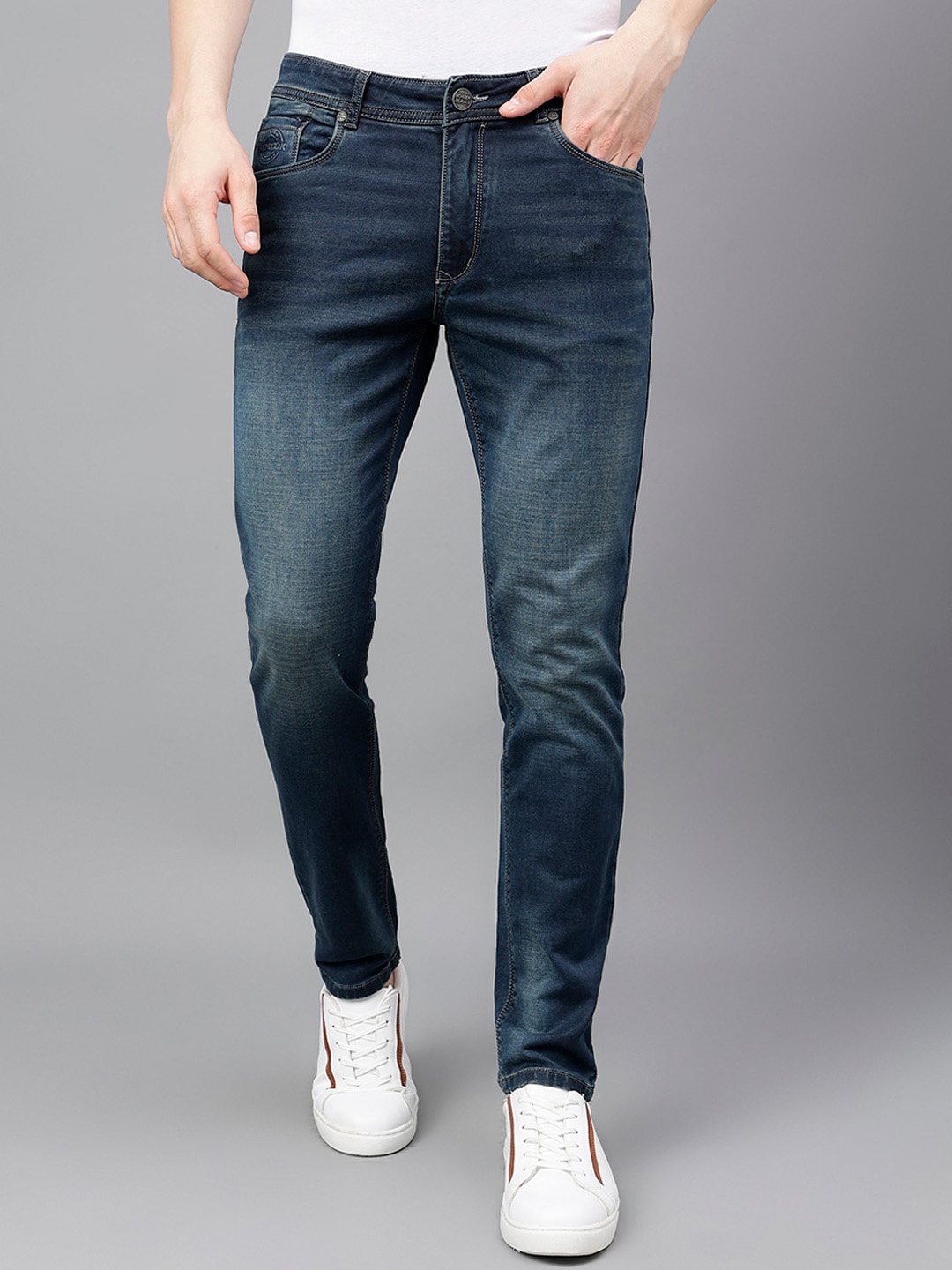 

Richlook Men Slim Fit Light Fade Stretchable Jeans, Blue