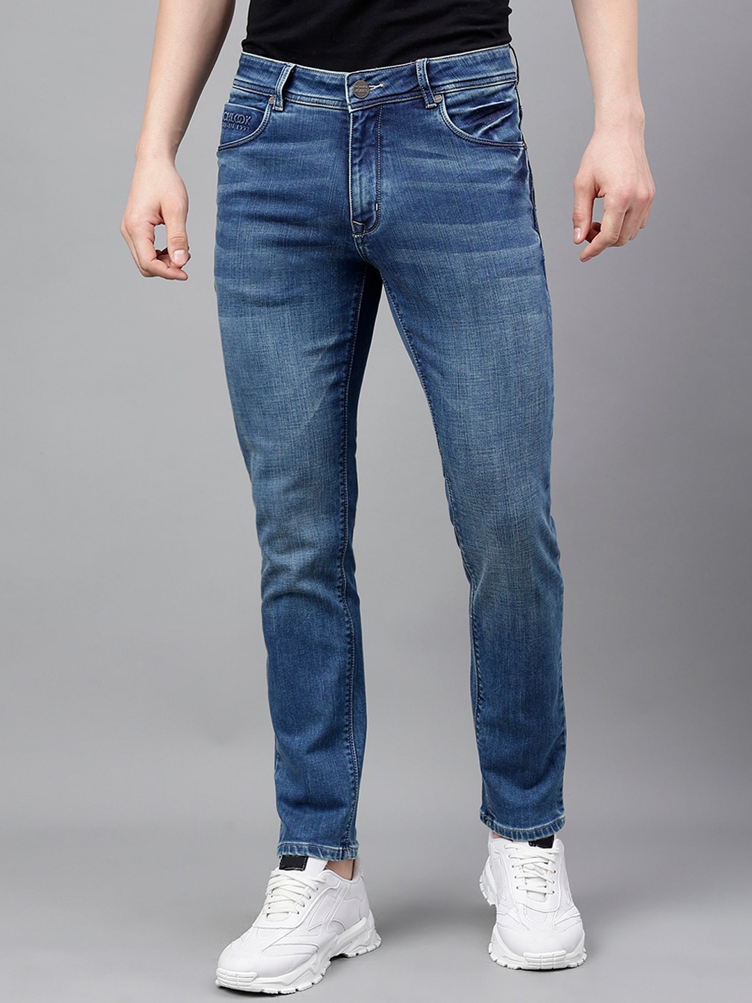 

Richlook Men Slim Fit Light Fade Stretchable Jeans, Blue
