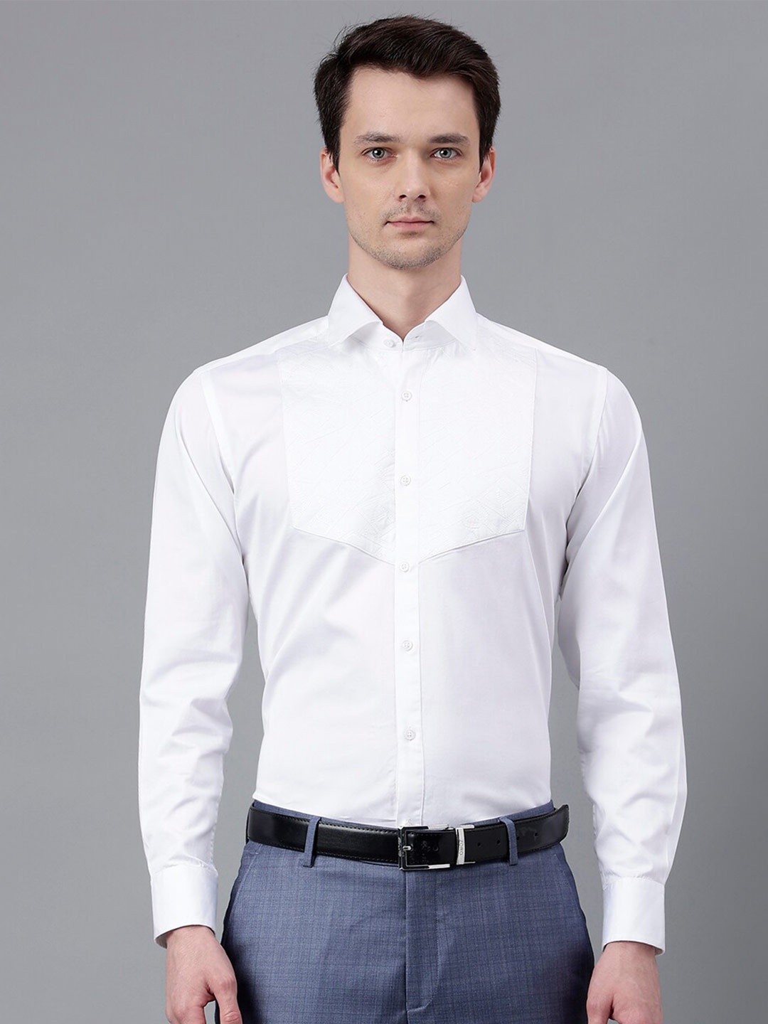 

Richlook Cutaway Collar Standard Opaque Formal Shirt, White